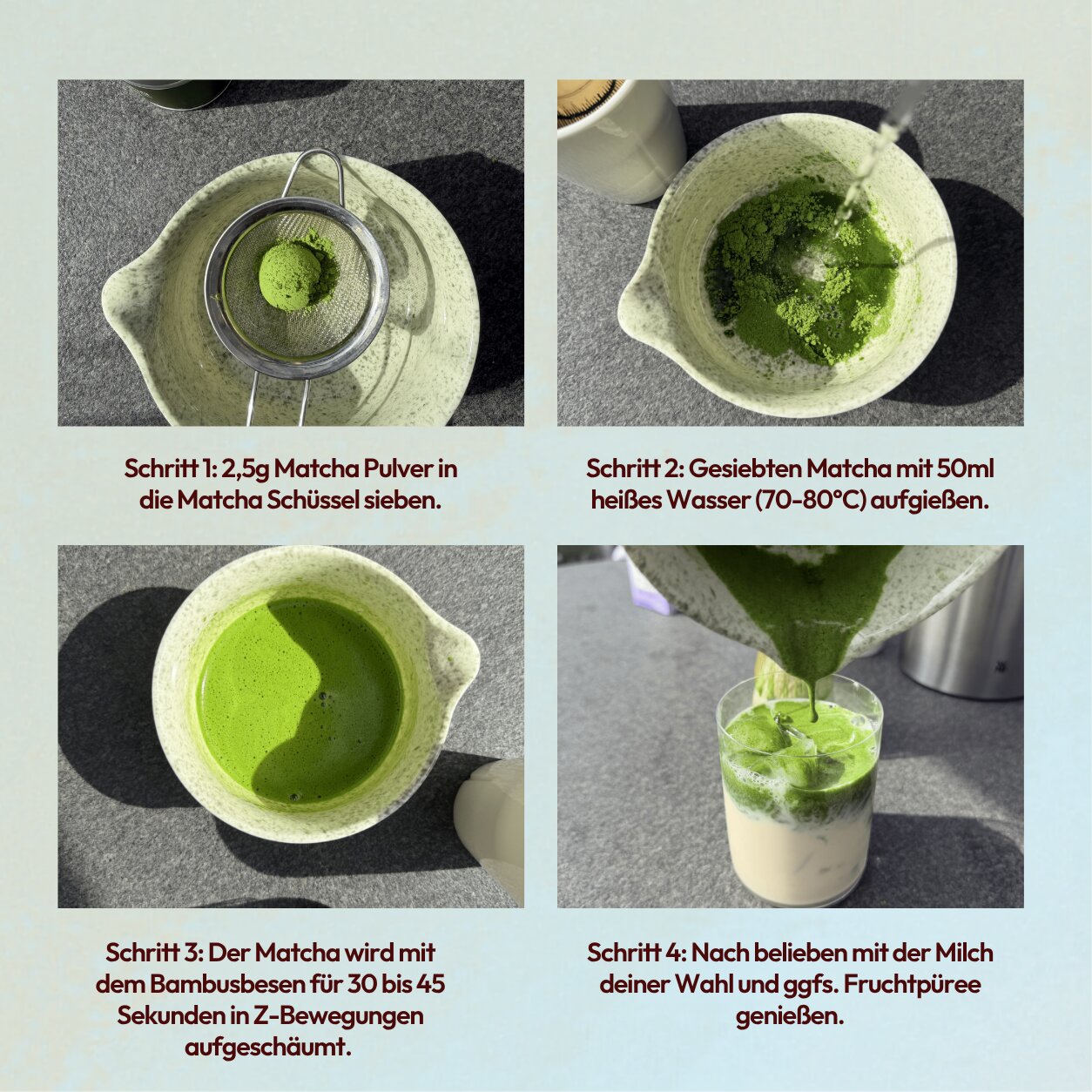 Die richtige Matcha Zubereitung