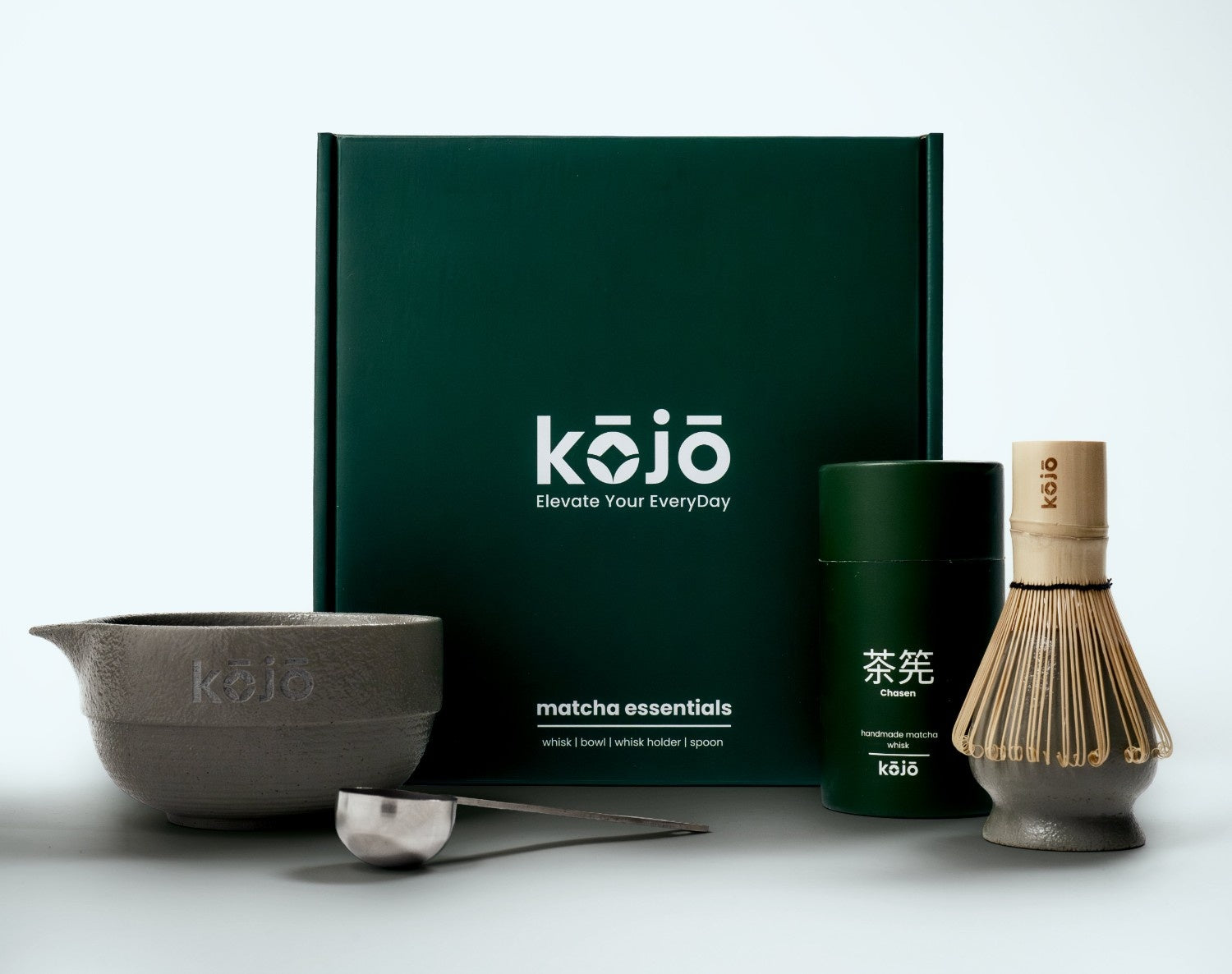 Kōjō Essential Kit – Matcha Zubehör Set mit Bambusbesen und Matchaschale kaufen